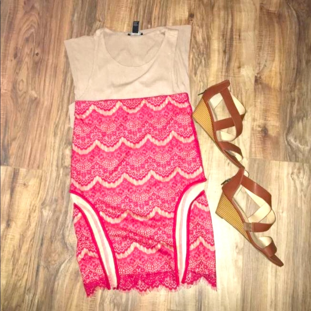Red lace Skirt